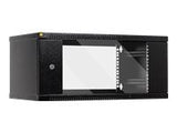 NETRACK 019-045-400-012 wall-mounted cabinet 19 4.5U/450mm - graphite glass door