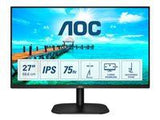 AOC 27B2DA 27inch IPS FHD 1920x1080 16:9 250nits 75Hz 1000:1 4ms HDMI1.4 VGA DVI Headphone out Black Cable included