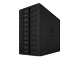ICYBOX IB-3810-C31 External Enclosure 3.5inch HDD 10bay Case SATA I/II/III USB 3.1 RAID Black