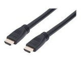 MANHATTAN In-wall CL3 High Speed HDMI Cable with Ethernet HEC ARC 3D 4K60Hz In-wall Rated HDMI Male to Male Shielded Black 10m 33ft.