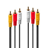 CABLE AUDIO 3XRCA 1V/2XA M/M/1M 35690 LINDY