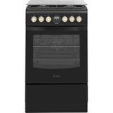 INDESIT Cooker IS5G8CHB/PO Hob type Gas, Oven type Electric, Black, Width 50 cm, Grilling, 57 L, Depth 60 cm