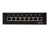 LOGILINK NP0018B LOGILINK- Patch Panel Desktop Cat.6A STP 8 ports, Black
