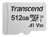 TRANSCEND 512GB microSD w/ adapter UHS-I U3 A1