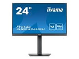 IIYAMA XUB2494HSU-B2 24inch ETE VA-panel 1920x1080 15cm height adj. stand 4ms 250cd/m2 HDMI DP Speakers
