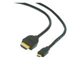 CABLE HDMI-MICRO HDMI 3M V.2.0/BLK CC-HDMID-10 GEMBIRD