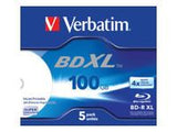VERBATIM 43789 BluRay BD-R XL Verbatim jewel case 5 100GB 4x printable