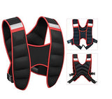 PROIRON Weight Vest-5kg 39 cm, Red/Black, Silicone