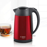 Bosch Kettle DesignLine TWK3P424 Electric, 2400 W, 1.7 L, Stainless steel, 360ï¿½ rotational base, Red