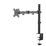 NEOMOUNTS BY NEWSTAR Monitor DeskMount Single 25.4-81.3cm 10-32inch clamp/grommet VESA75-100 Full motion Tilt Swivel black