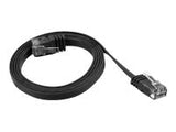 LANBERG PCUF5-10CC-0100-BK Lanberg Patchcord RJ45 cat. 5e FLAT UTP 1m black