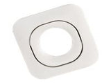 LEDURO SQUARE - Einbaulampenfassung 1 Fassung - GU10 – quadratisch – weiß – Aluminium