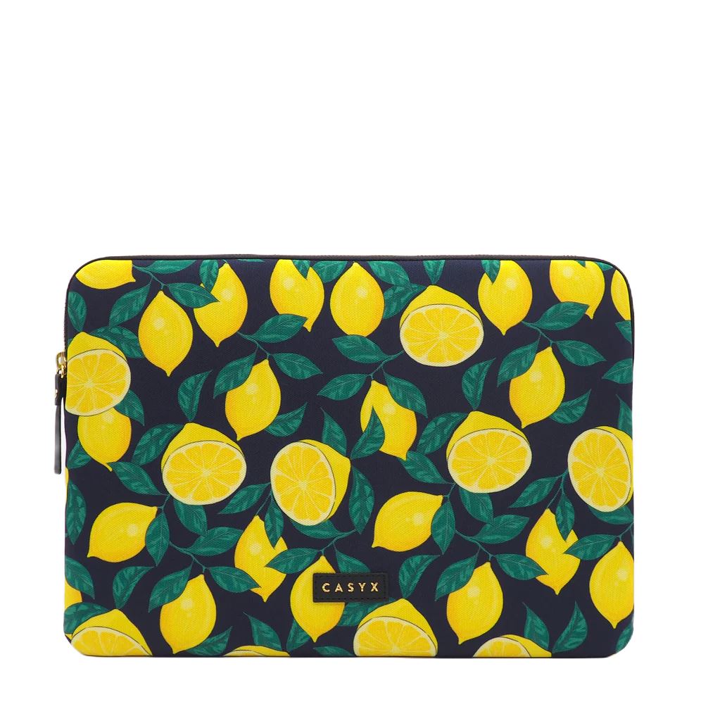 Casyx for MacBook SLVS-000002 Fits up to size 13 ”/14 ", Sleeve, Midnight Lemons, Waterproof