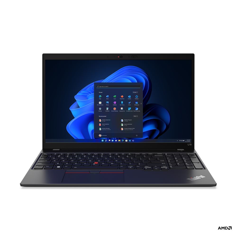 Lenovo ThinkPad L15 (Gen 3) Black, 15.6 ", IPS, FHD, 1920 x 1080, Anti-glare, AMD Ryzen 7 PRO, 5875U, 16 GB, SO-DIMM DDR4-3200, SSD 512 GB, AMD Radeon Graphics, No Optical drive, Windows 11 Pro, 802