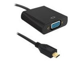 QOLTEC 50403 Qoltec Micro HDMI D male Adapter | VGA female | +3.5mm Audio | 0.2m