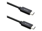 QOLTEC 52361 USB 2.0 type C Cable USB 2.0 type C 240W QC 5.0 PD 1m Black