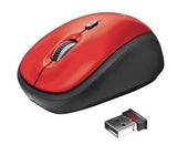 MOUSE USB OPTICAL WRL YVI/RED 19522 TRUST