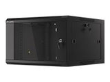 LANBERG 19inch wall-mounted rack 6U/570x600 demounted fast assembling flat pack black