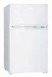 Goddess Refrigerator GODRDE085GW8AF Energy efficiency class F, Free standing, Combi, Height 85 cm, Fridge net capacity 61 L, Freezer net capacity 24 L, 40 dB, White