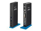 I-TEC USB 3.0 Dual Docking Station 1x DVI 1x HDMI 2048x1152 Px+Adapter DVI-VGA GLAN 2x USB 3.0 4x USB 2.0 Hub Audio 1x USB w. BC1.2