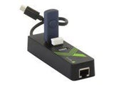 TECHLY 105810 USB-C 3.1 to Gigabit Ethernet RJ45 network adapter w/ 3 port USB 3.0 hub