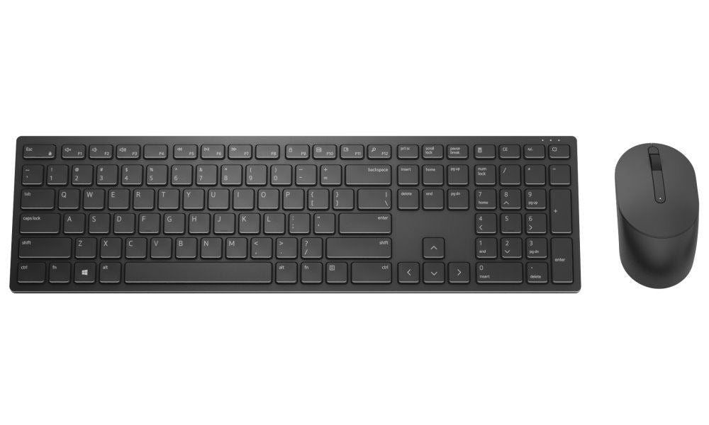Dell Pro Keyboard and Mouse (RTL BOX)  KM5221W Wireless, Batteries included, EN/LT, Black