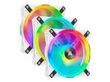 CORSAIR iCUE QL120 RGB 120mm White Triple Fan Kit with Lighting Node CORE