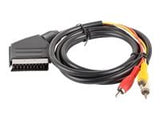 LANBERG CA-EURC-10CC-0018-BK Lanberg cable Scart-RCA x3 1.8m