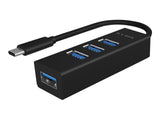 Raidsonic 4-port USB 3.0 Type-C Hub IB-HUB1419-C3 Black