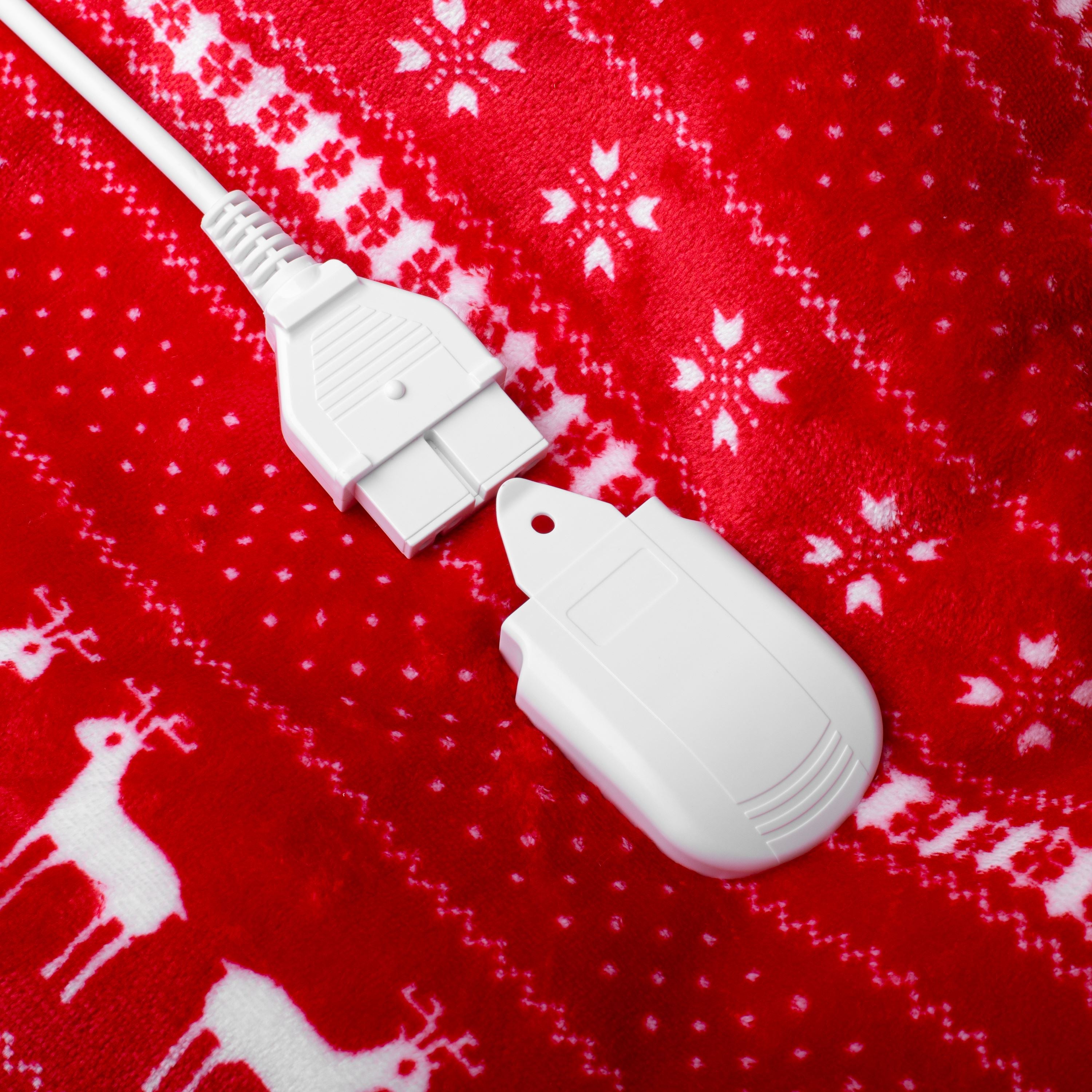Camry | Electric Heating Throw-Blanket with Timer | CR 7441 | Number of heating levels 10 | Number of persons 1 | Remote control | 120 W | Red/White
