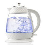 ETA Crystal Kettle ETA315490010 Electric, 2200 W, 1.7 L, Glass, 360Â° rotational base, Glass/White
