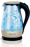 Camry CR 1251 Standard kettle, Glass, Glass/Black, 2000 W, 360Â° rotational base, 1.7 L
