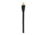 EDIMAX CAT8 U-FTP AWG26 Bare copper Flat Patch cord 10m Black