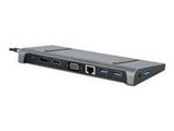 GEMBIRD A-CM-COMBO9-02 USB Type C 9in1 multi port adapter USB Hub3.0 + HDMI + DisplayPort + VGA + PD + LAN + stereo audio