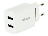 CHARGER USB UNIVERSAL WHITE/2PORT EG-U2C2A-03-W GEMBIRD