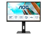AOC Q32P2CA 31.5inch IPS QHD 250cd/m2 75Hz 4ms 2xHDMI DP USB type C with DP Pivot Speakers