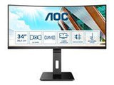 AOC CU34P2A 34inch VA Curved 3440x1440 H/A 150MM 100hz FreeSync Premium ULTRAWIDE USB HUB SPEAKERS DPx1 HDMIx2 VESA 100x100 PRO LINE