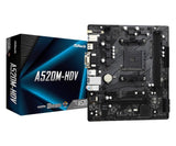 ASROCK A520M-HDV AM4 2xDDR4 4xSATA3 1xUltra M.2 1xPCIe 3.0x16 1xPCIe 3.0 x1 D-Sub DVI-D HDMI 7.1 CH HD Audio mATX MB