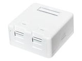 LOGILINK NK4032 LOGILINK- Keystone Surface Mounted Box 2 port UTP, white