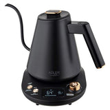 Adler Kettle AD 1349 Electric 1100 W 1 L Stainless steel 360 rotational base Black/Gold