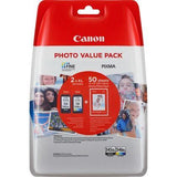 CANON Value Pack Blister 4x6 Phot Paper GP-501 50sheets + XL Black & XL Colour Cartridges