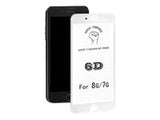 QOLTEC 51120 Qoltec Tempered Glass Screen Protector for iPhone 8 | White | 6D | Full Covered