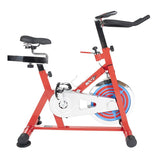 WNQ F1-318M1 Home Use Spin Bike, 8 Gear, Friction mechanism, 110 kg, Chain Driven, Bright Red, LCD display