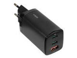 IBOX C-65 PD65W UNIVERSAL CHARGER GaN USB-C CABLE BLACK