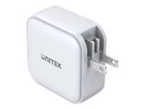 UNITEK CHARGER GaN 3x USB-C 1x USB-A QC 3.0 PD 100W WHITE