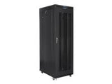 LANBERG free standing rack 19inch cabinet 42U 800x1000 mesh door LCD flat pack black