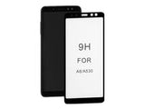 QOLTEC 52177 Qoltec Tempered Glass Screen Protector for Samsung A8 2018 6D Full coveredBLACK