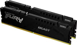 KINGSTON 32GB 6000MT/s DDR5 CL36 DIMM Kit of 2 FURY Beast Black