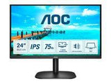 AOC 24B2XDA 23.8inch IPS WLED FHD 1920x1080 16:9 250nit 75Hz 1000:1 4ms HDMI1.4 VGA DVI Headphone out Black