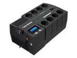 CYBERPOWER BR1200ELCD Line-Interactive UPS 1200VA/720W GreenPower Energy Saving Technology LCD USB 4+4 Outlet Schuko type